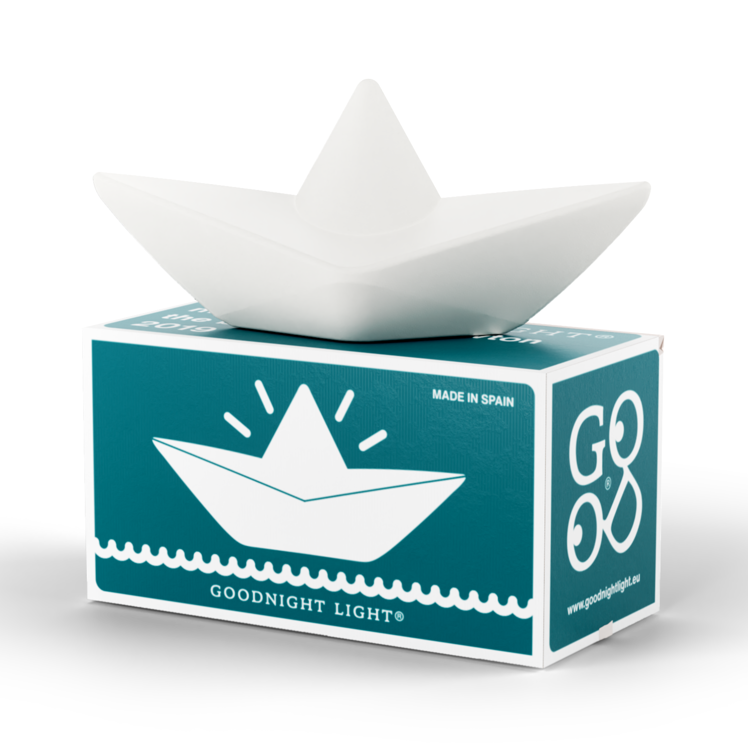 Colorful boat lamp by Mark Newton for Goodnight Light