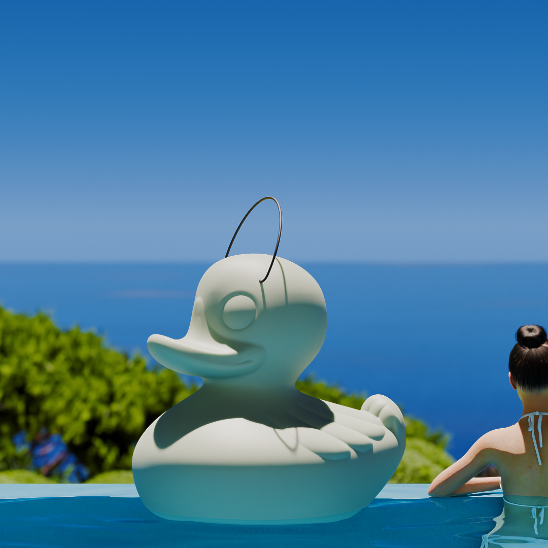 Green Mega Duck Duck Lamp by Marke Newton for Goodnight Light