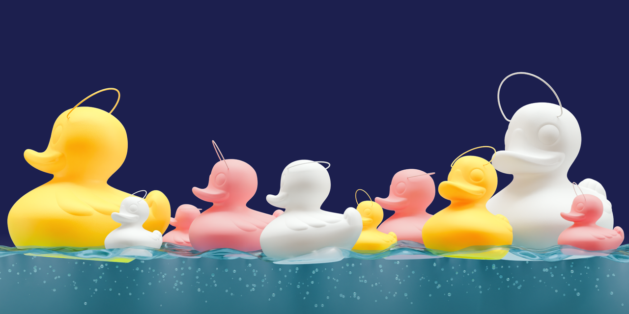 Goodnight light floating night lights, floating duck lamp