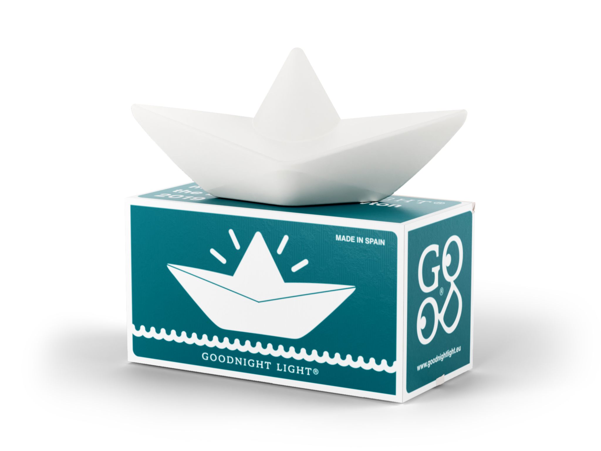 Colorful boat lamp by Mark Newton for Goodnight Light
