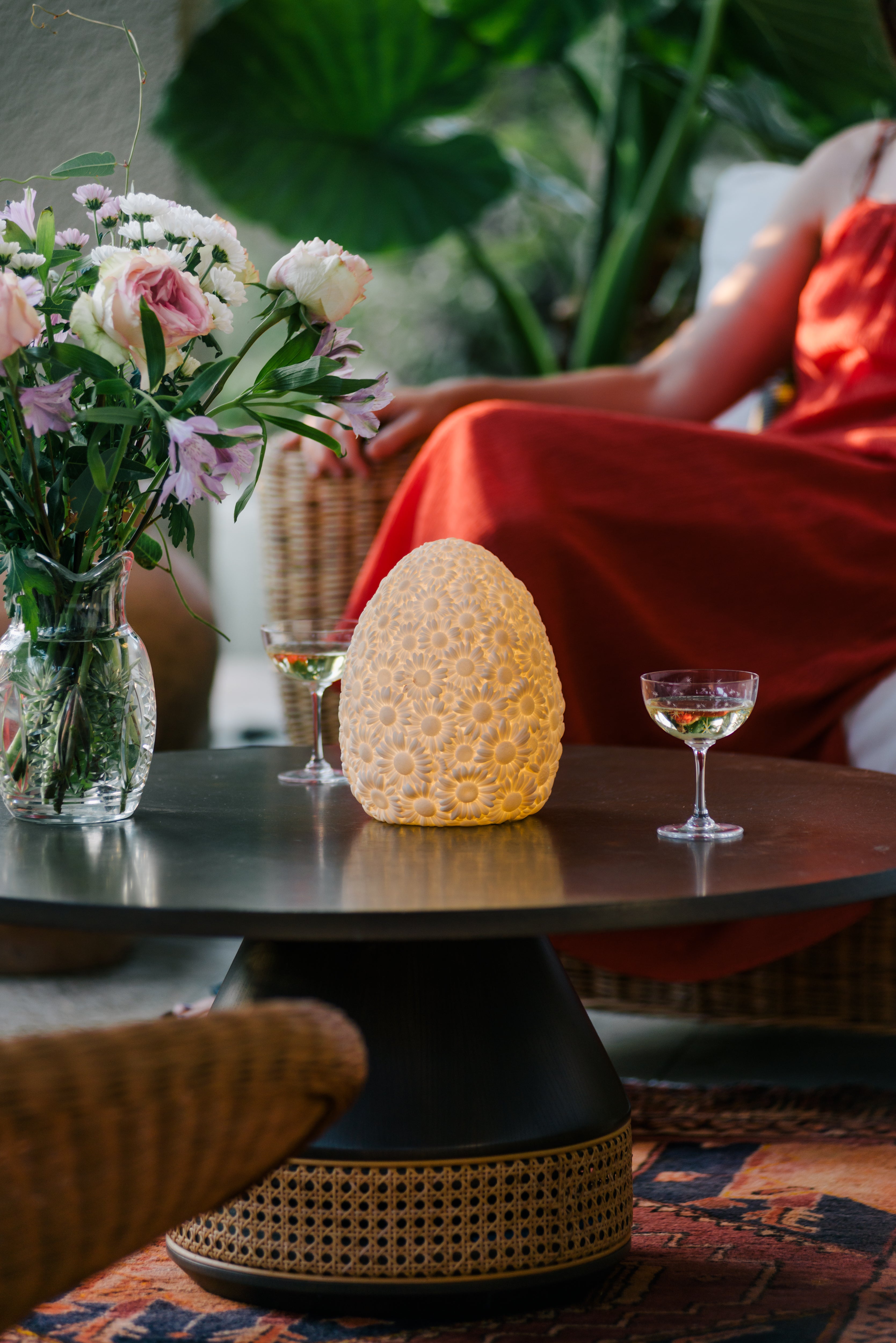 Daisy Lamp by Goodnight Light - Modern table lamp for reading light in children's room