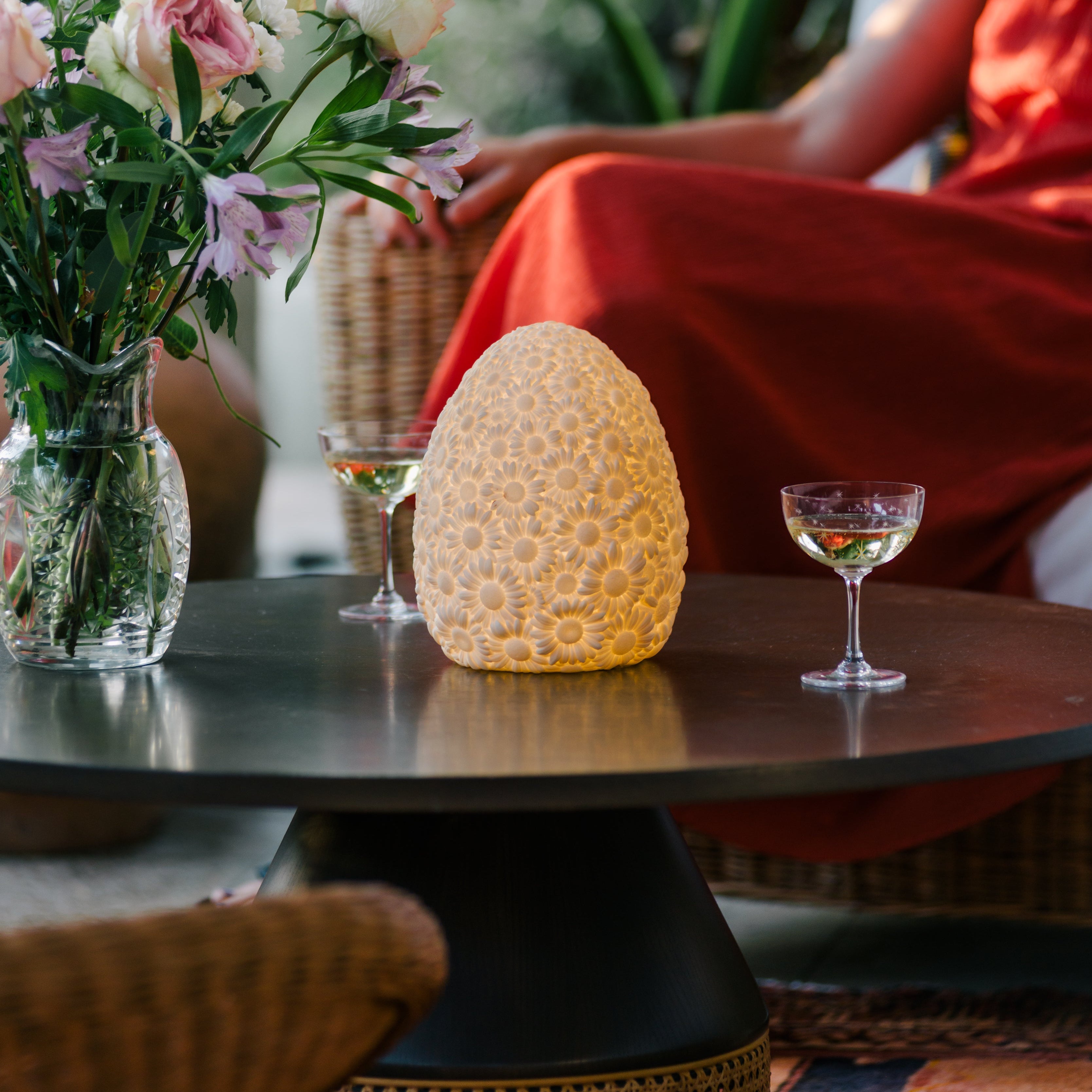 Daisy Lamp by Goodnight Light - Modern table lamp for reading light in children's room