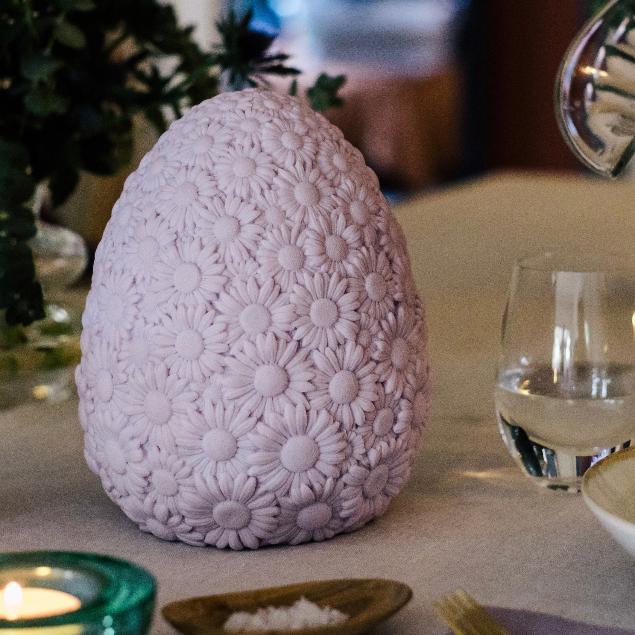 Lilac daisy night light for kids room by Goodnight Light